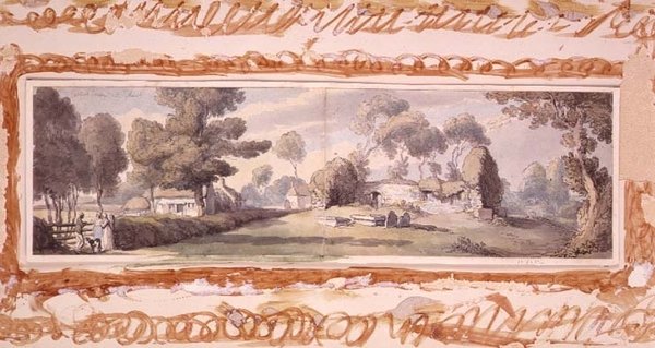 Old Church, Newtown, Isle of Wight av Thomas Rowlandson