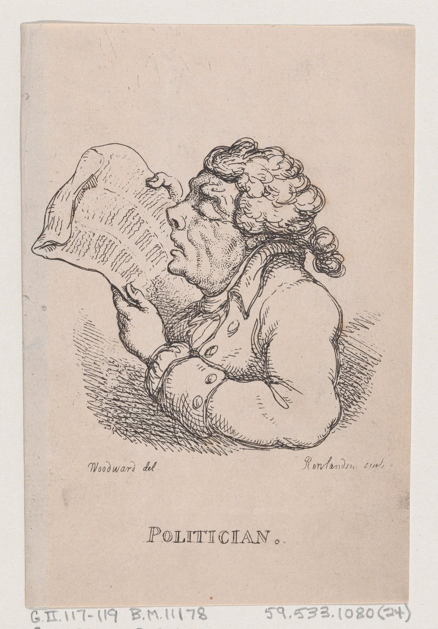 Politiker, april 1808., april 1808. av Thomas Rowlandson