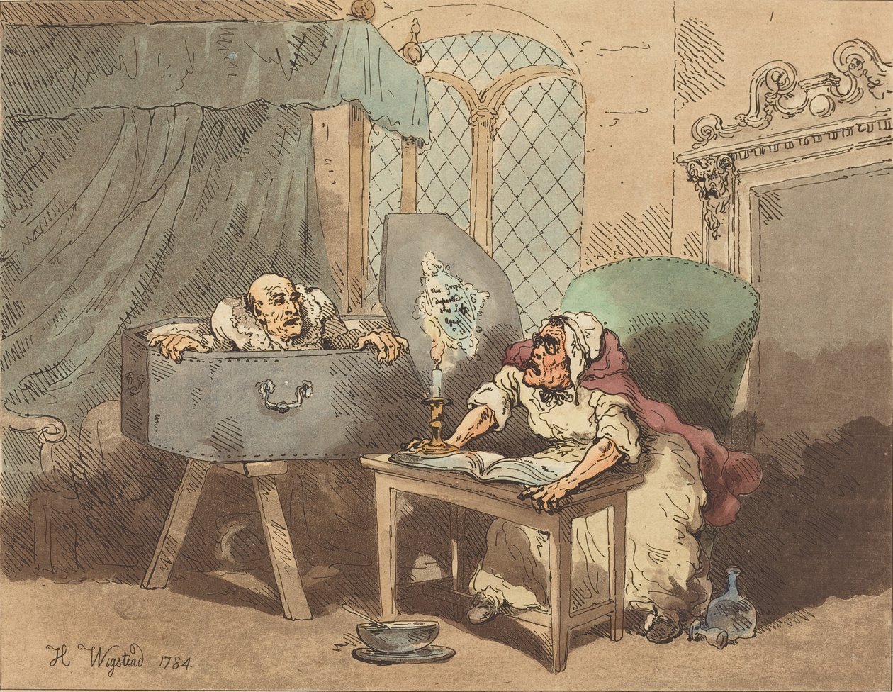 Resurrection, eller The Frighted Nurse, 1784. av Thomas Rowlandson
