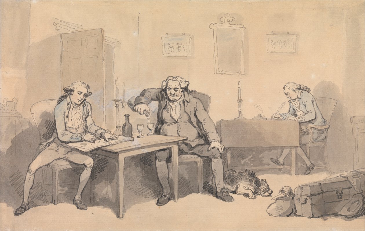 Rowlandson og Wigstead på tur av Thomas Rowlandson