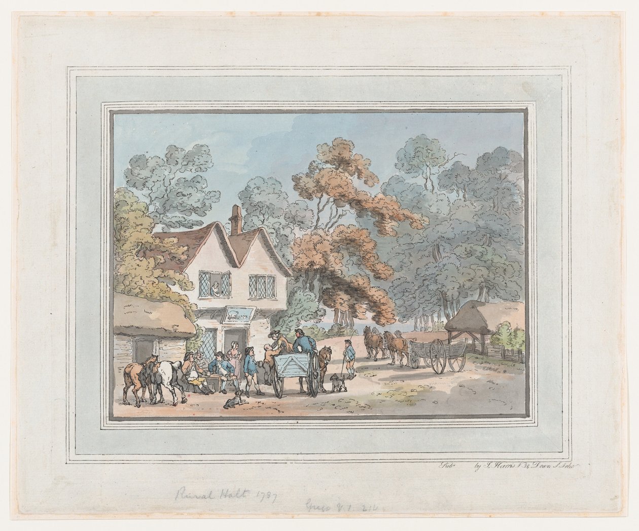 Rural Halt, 1787., 1787. av Thomas Rowlandson