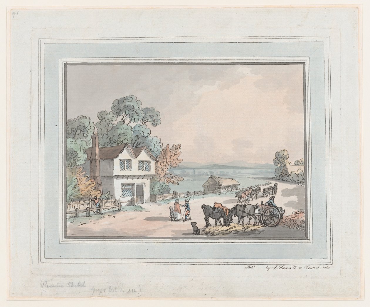 Rustikkskisse, 1787., 1787. av Thomas Rowlandson