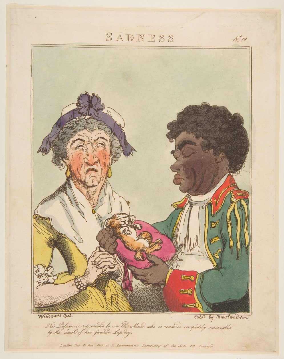 Sadness, 21. januar 1800. av Thomas Rowlandson