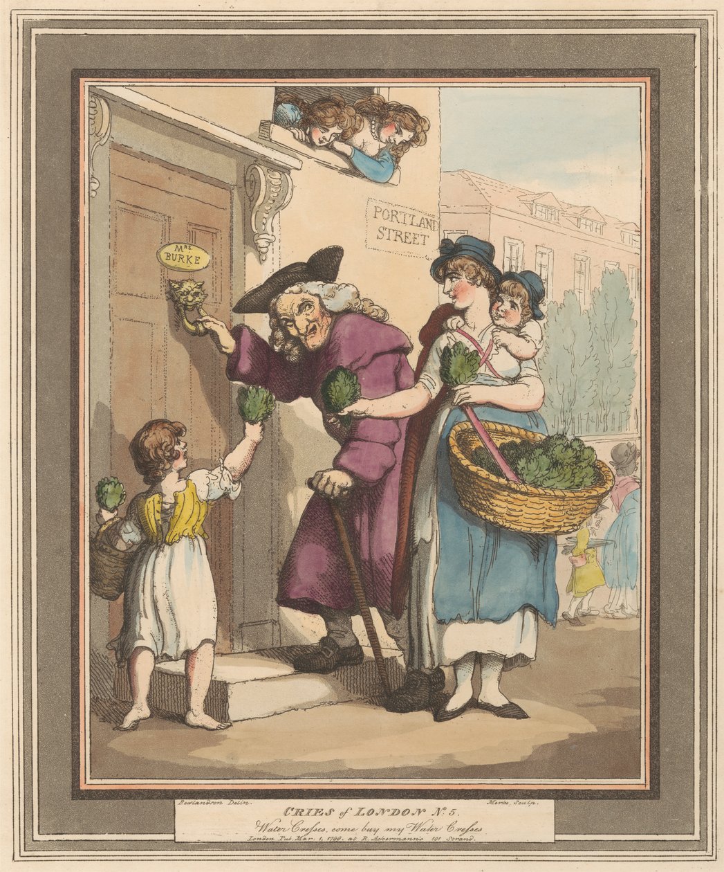 Sett med åtte (5): Cries of London av Thomas Rowlandson