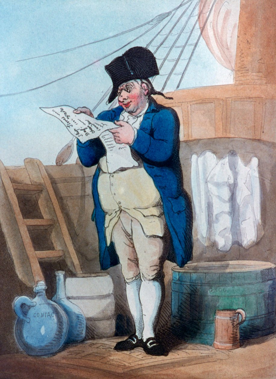 Skipsforretningskontor, 1799 av Thomas Rowlandson