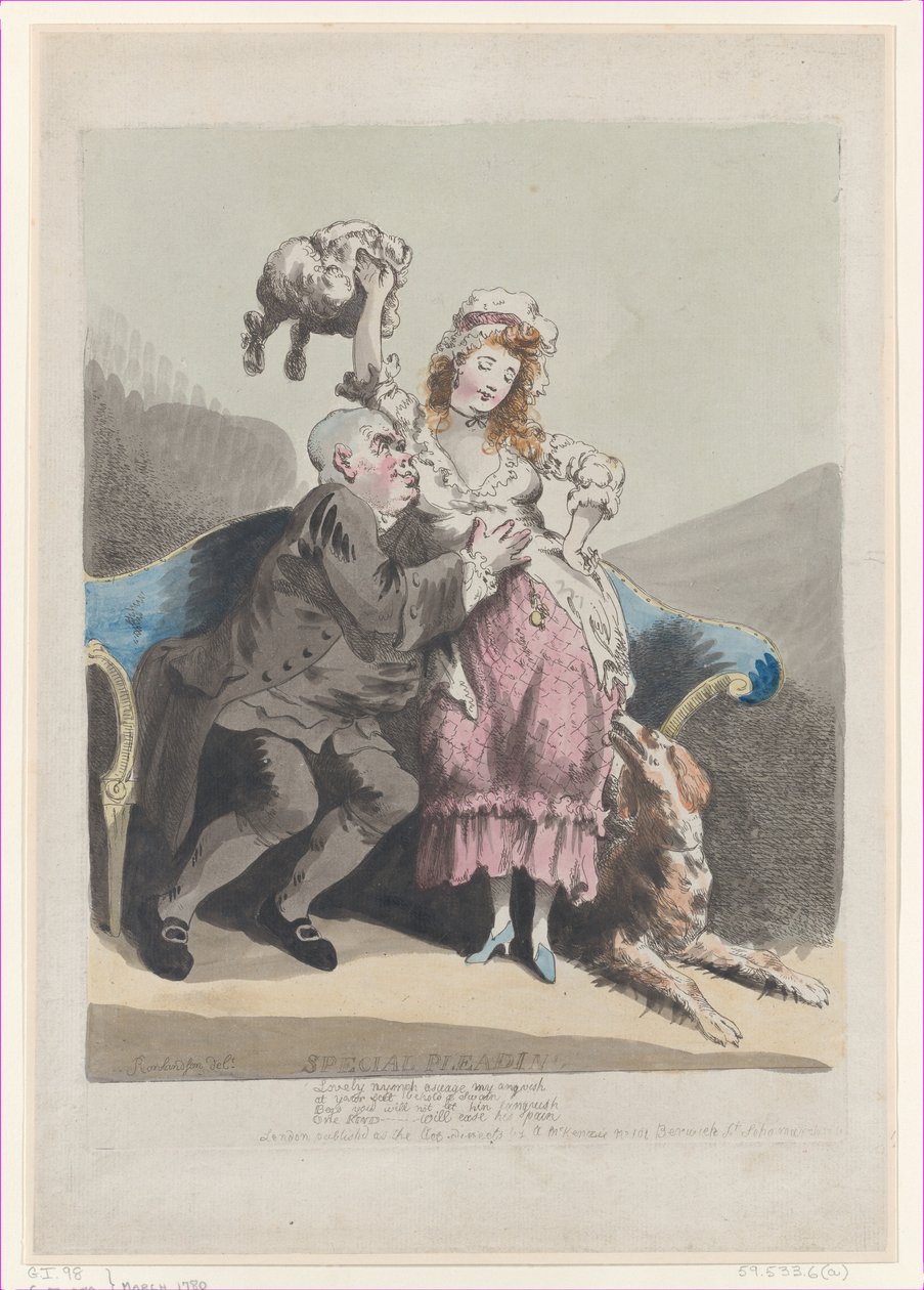 Spesiell bønn, mars 1780., mars 1780. av Thomas Rowlandson