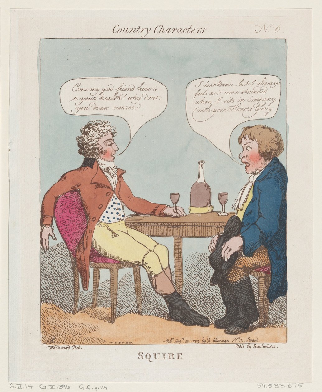 Squire, 30. august 1799., 30. august 1799. av Thomas Rowlandson