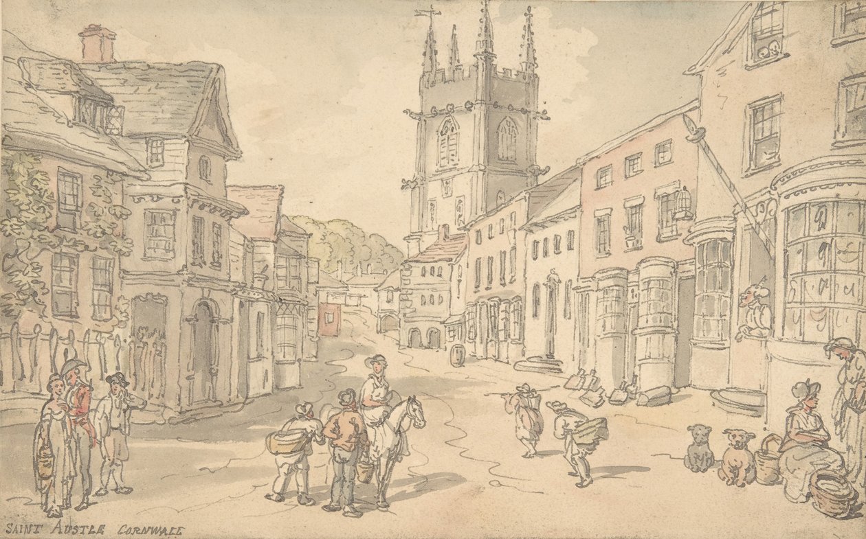 St. Austell, Cornwall, 1780-1827. av Thomas Rowlandson