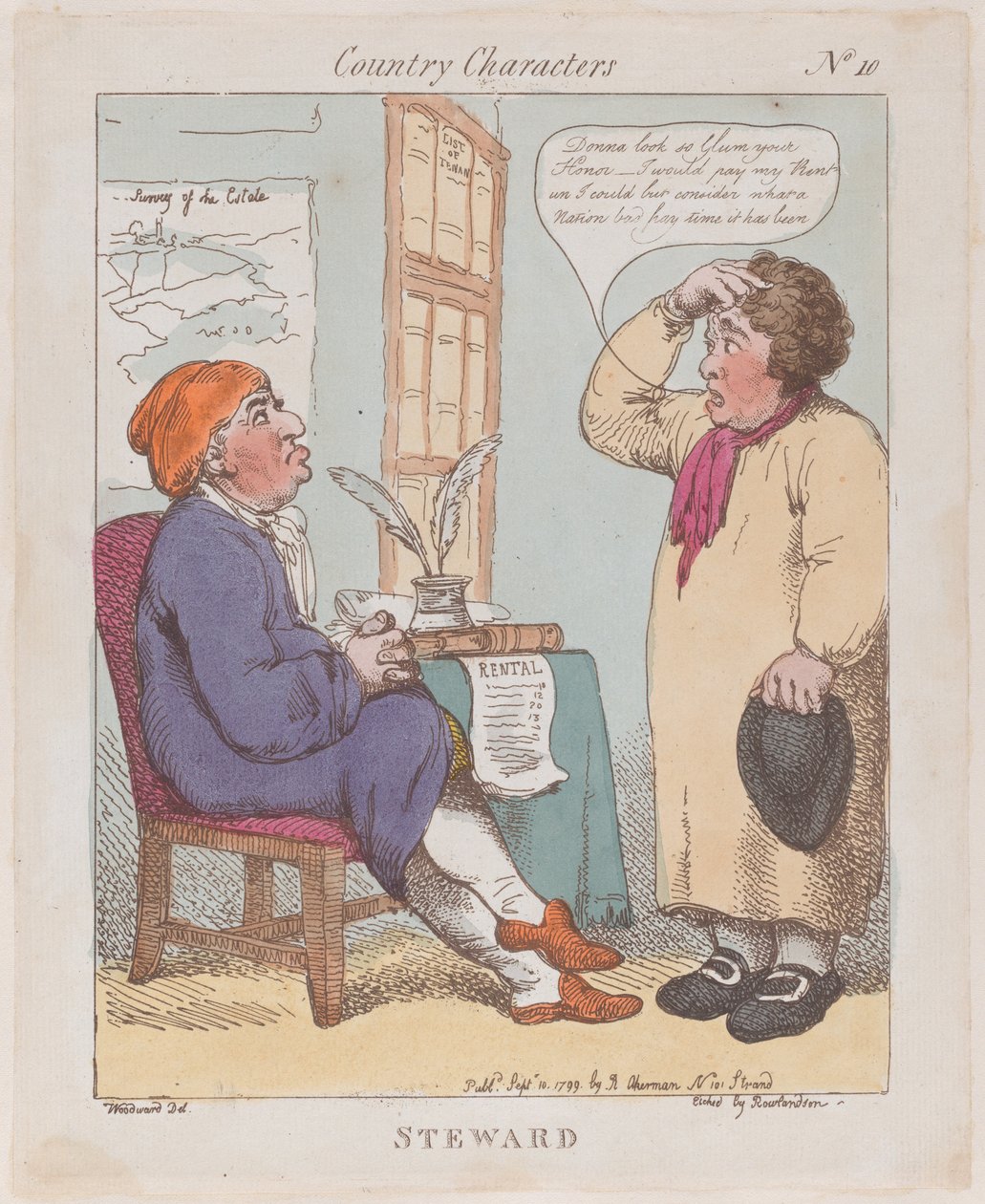 Steward, 10. september 1799., 10. september 1799. av Thomas Rowlandson