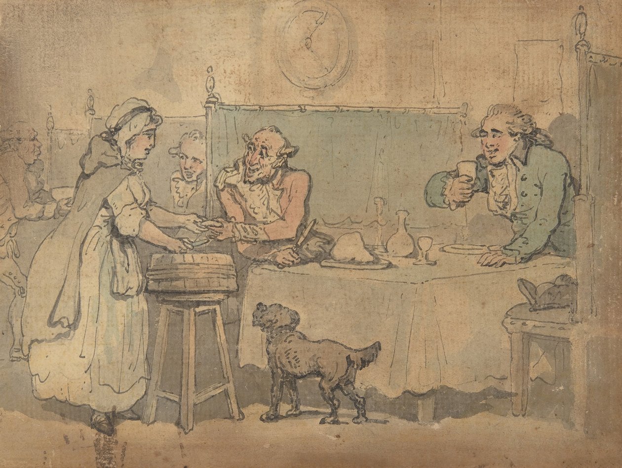 Tavernascene, 1780-1827. av Thomas Rowlandson