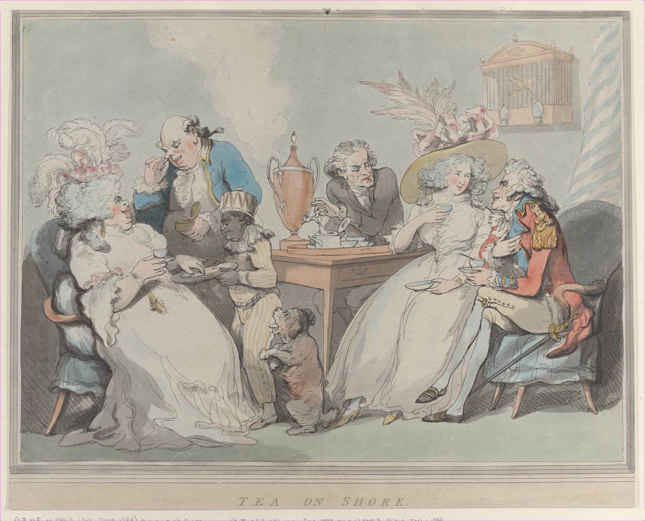 Tea on Shore, 1785-94., 1785-94. av Thomas Rowlandson