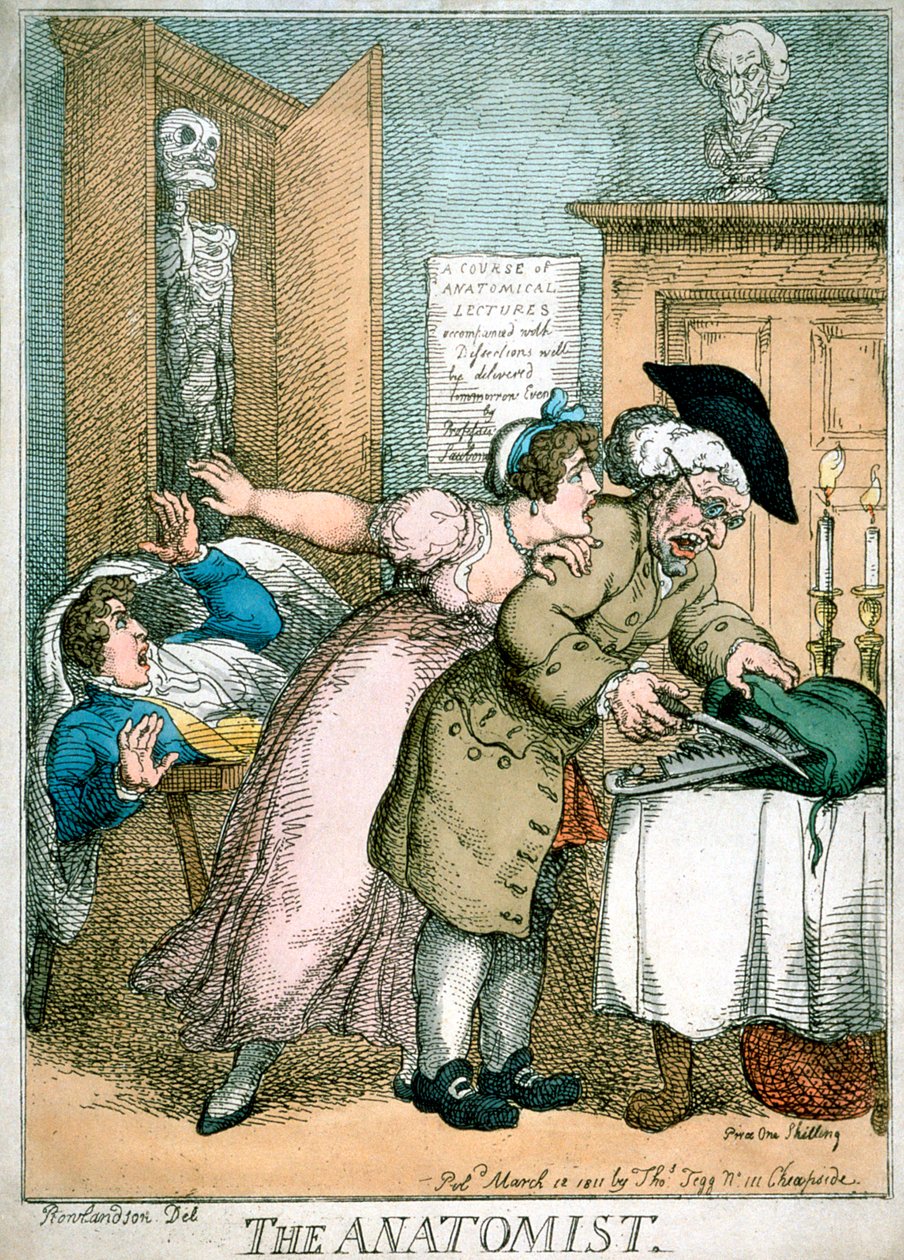 Anatomisten, 1811 av Thomas Rowlandson