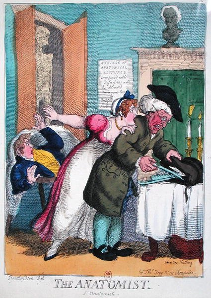 The Anatomist, utgitt av Thomas Tegg av Thomas Rowlandson