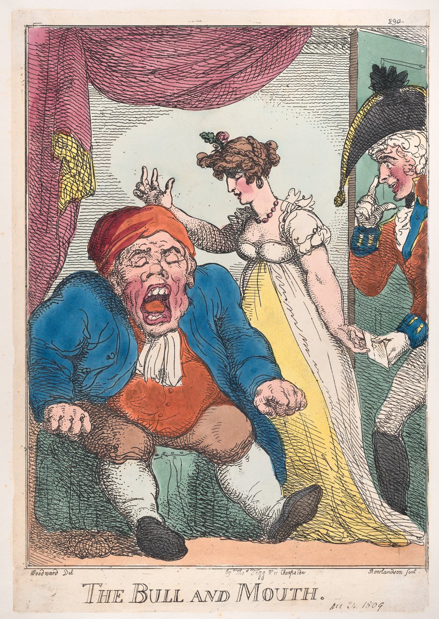 Oksen og munnen, 1808-09., 1808-09. av Thomas Rowlandson