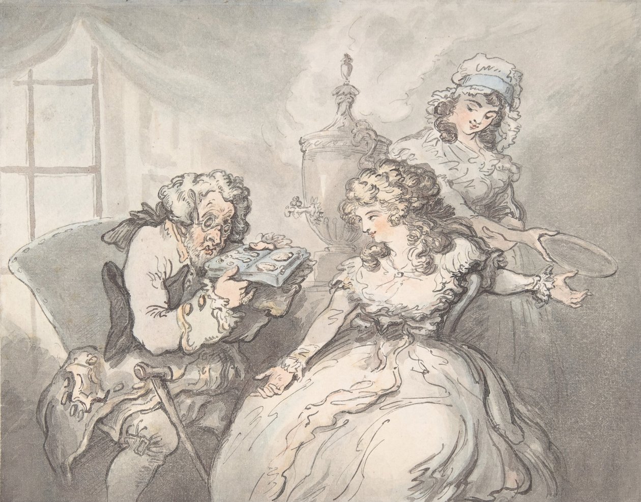 Kjenneren, 1780-1800. av Thomas Rowlandson