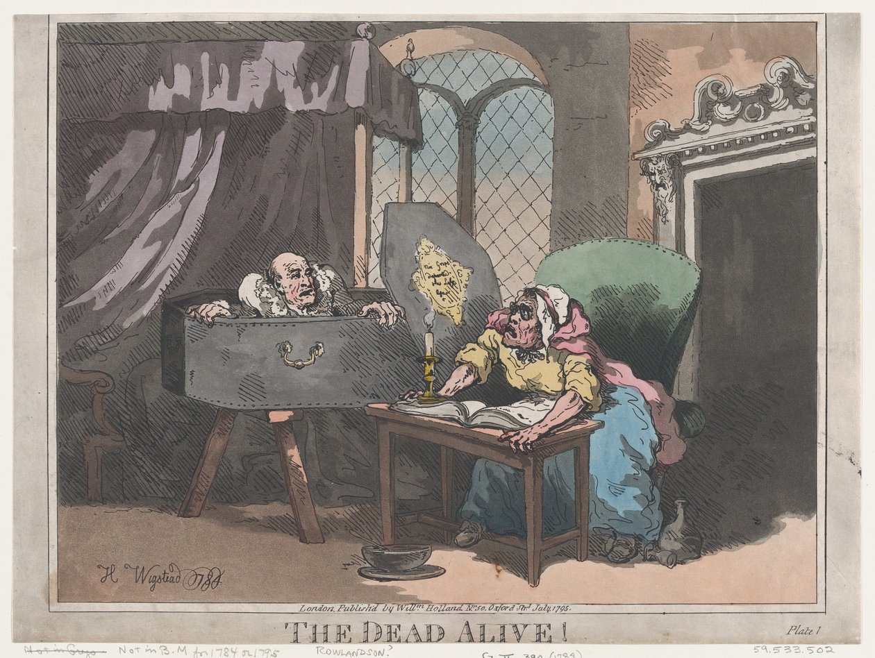 The Dead Alive!, juli 1795., juli 1795. av Thomas Rowlandson