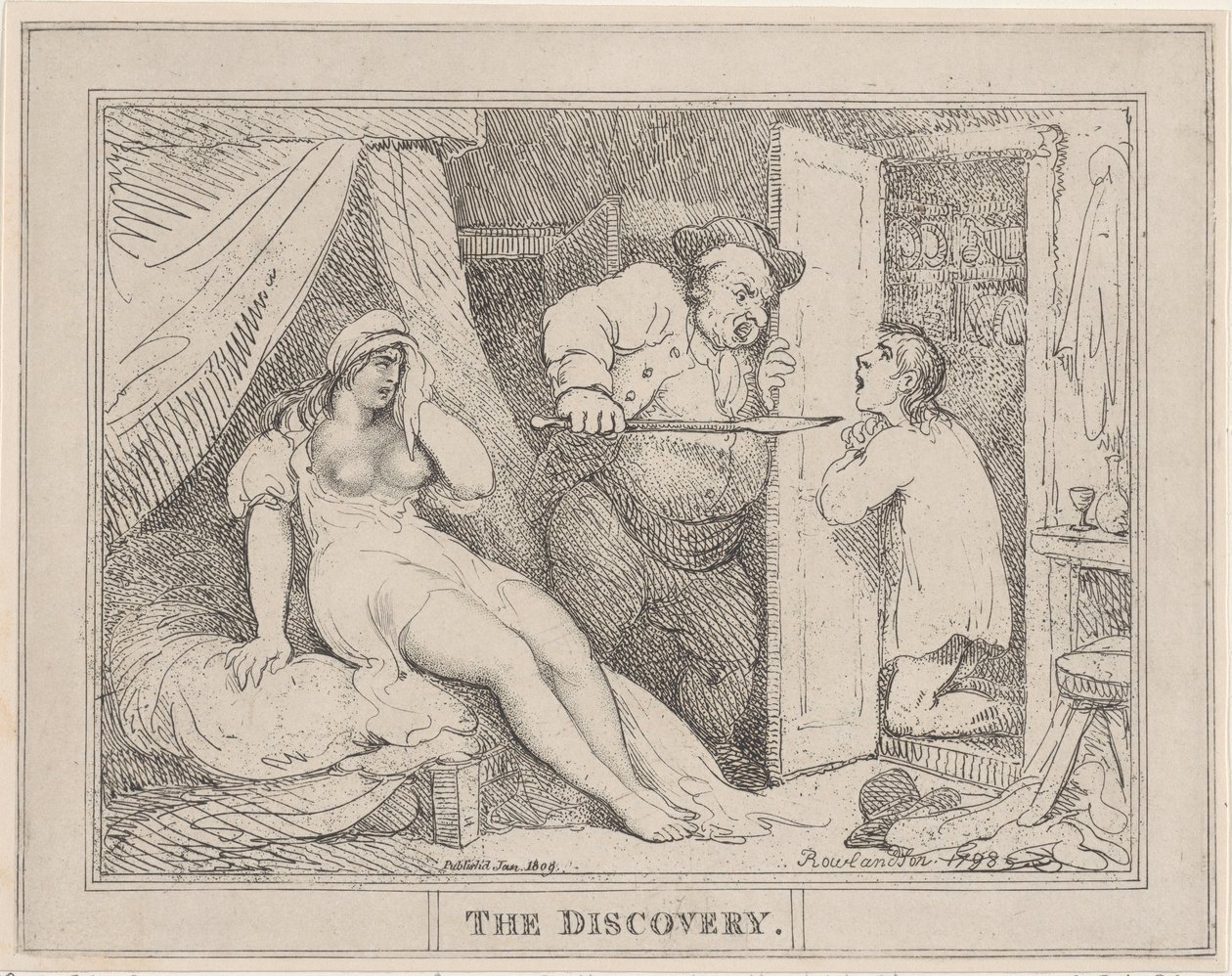 Oppdagelsen, januar 1809., januar 1809. av Thomas Rowlandson