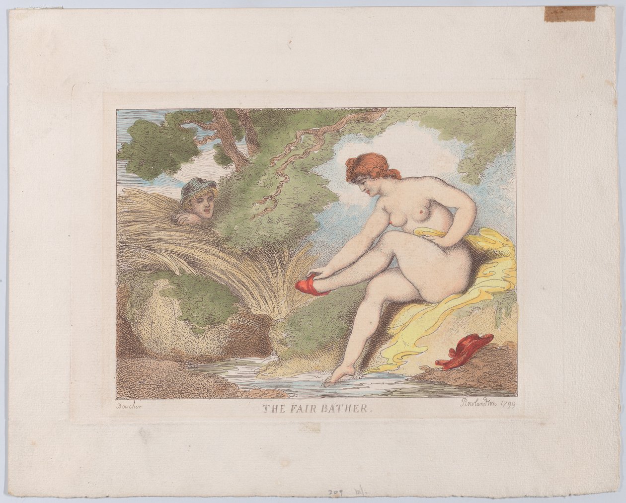 The Fair Bader, 1799., 1799. av Thomas Rowlandson
