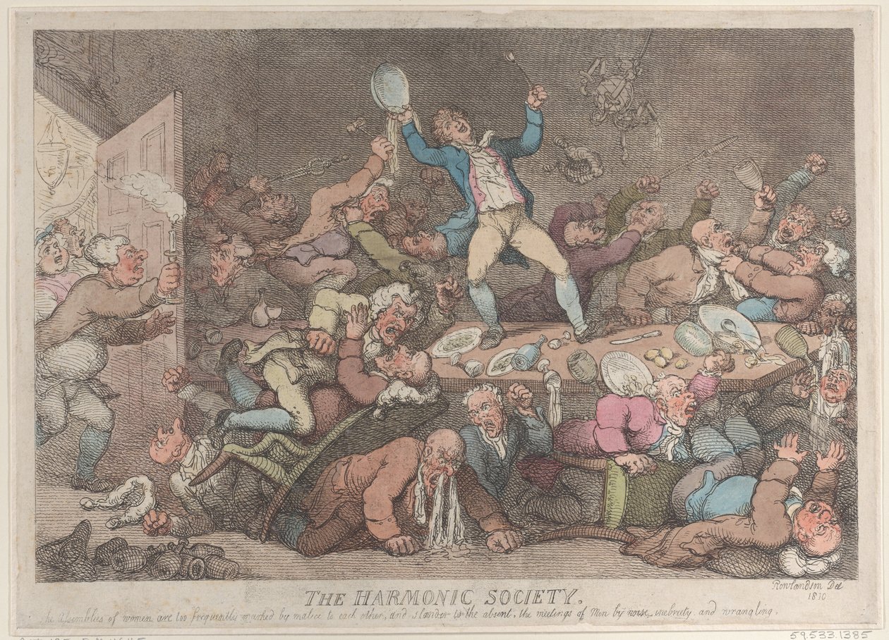 The Harmonic Society, 1810., 1810. av Thomas Rowlandson