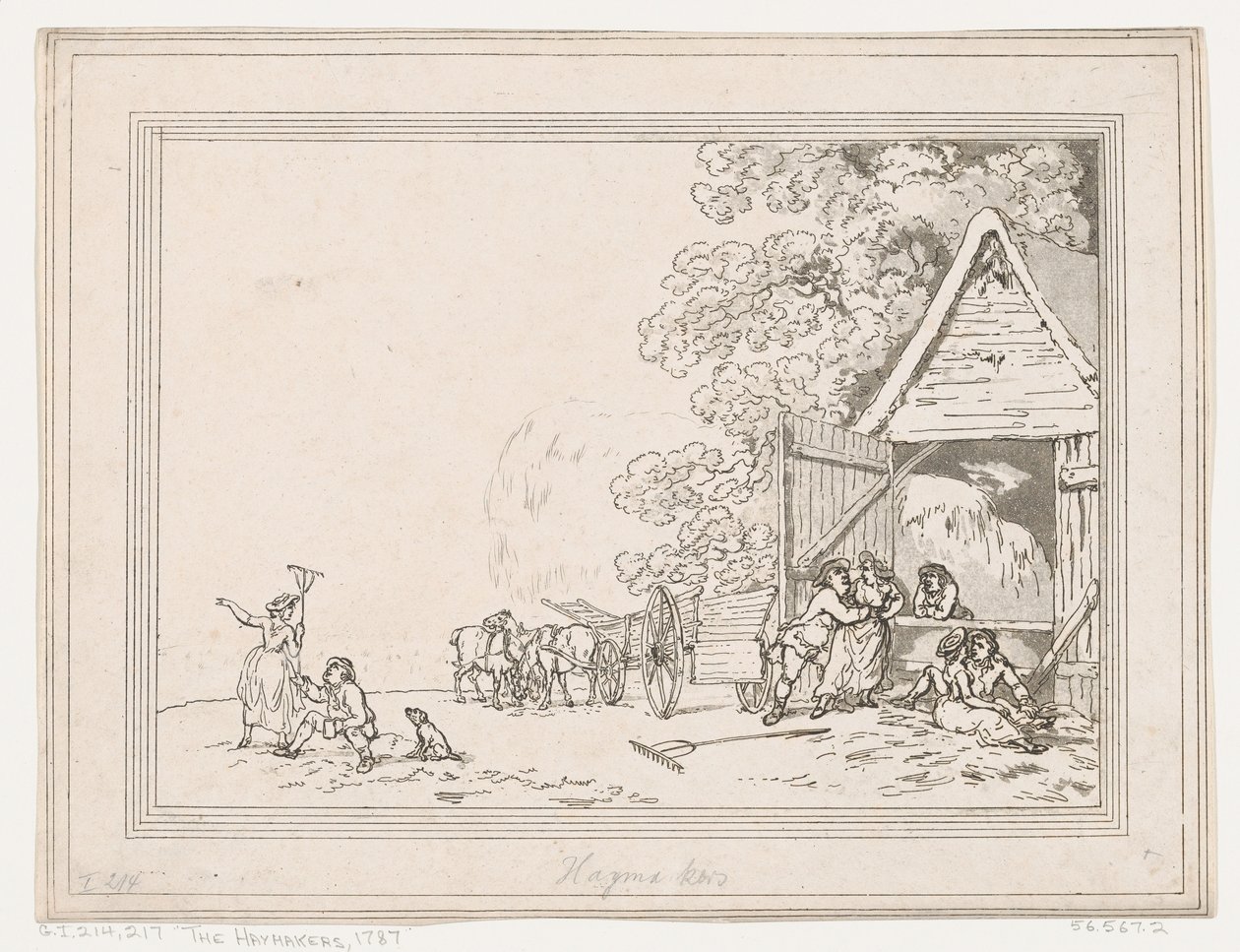 The Haymakers, 1787., 1787. av Thomas Rowlandson