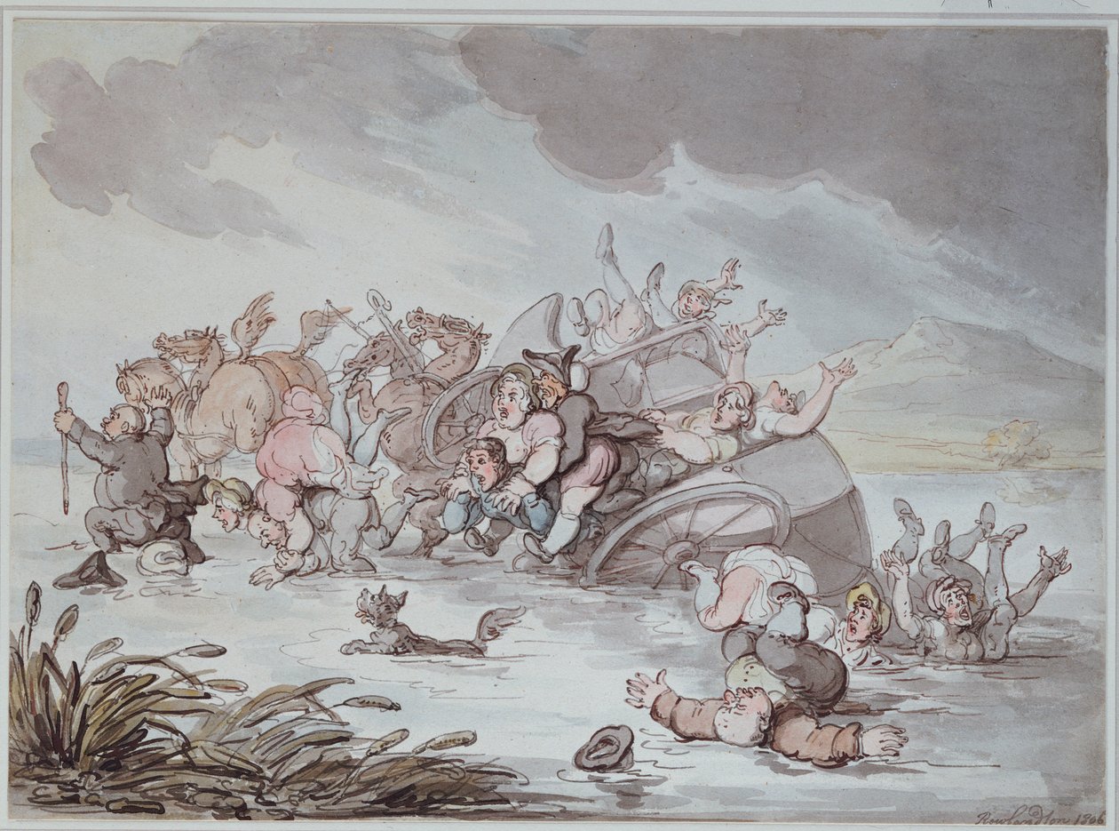 Ulykken, 1806 av Thomas Rowlandson