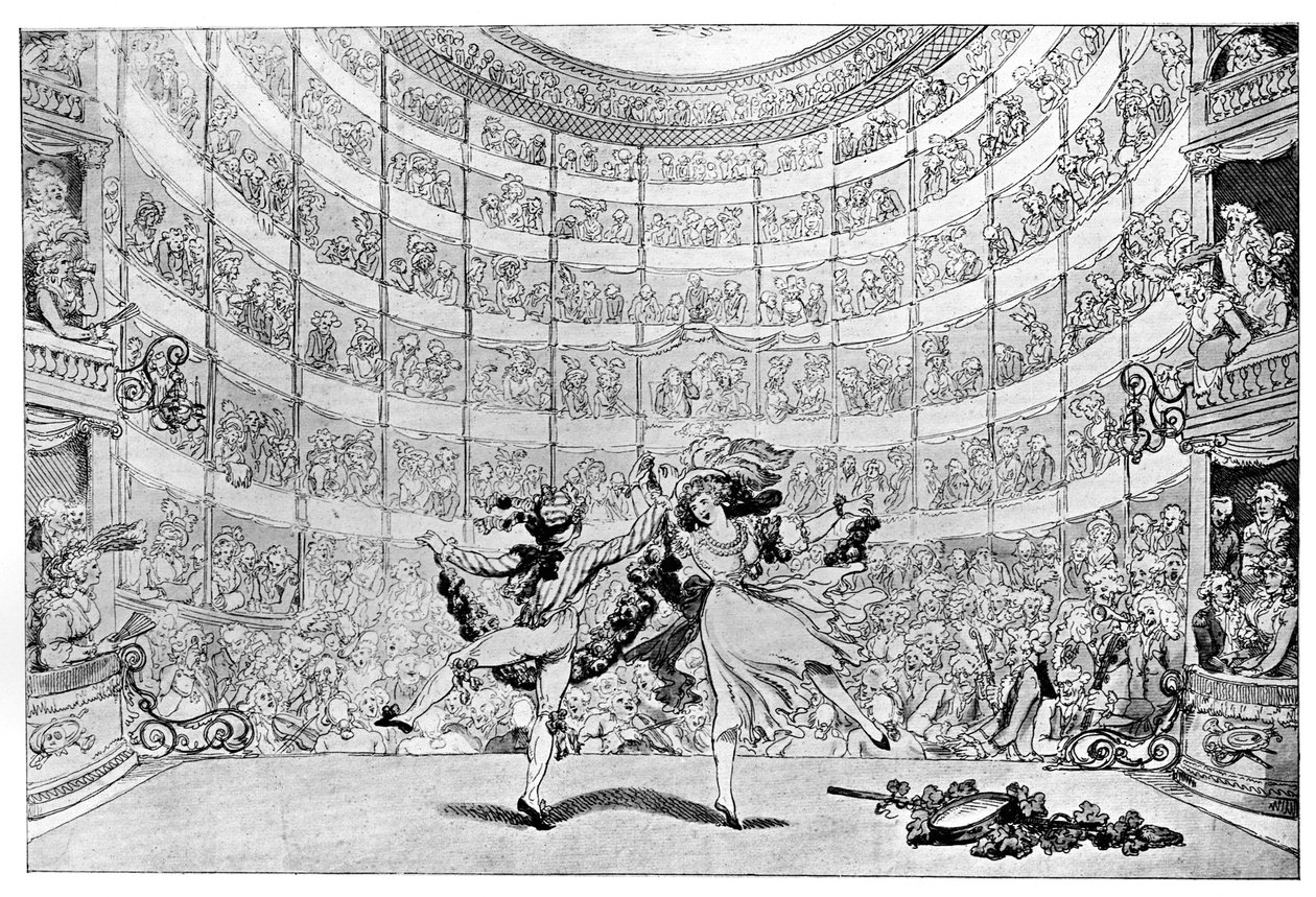 Prospektet foran oss, 1791. av Thomas Rowlandson