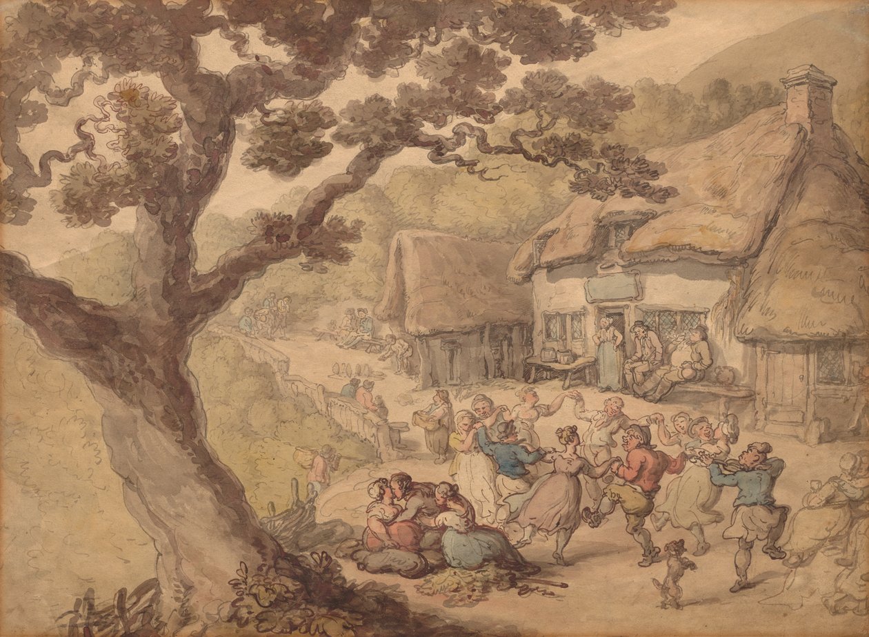 Landsbydansen av Thomas Rowlandson