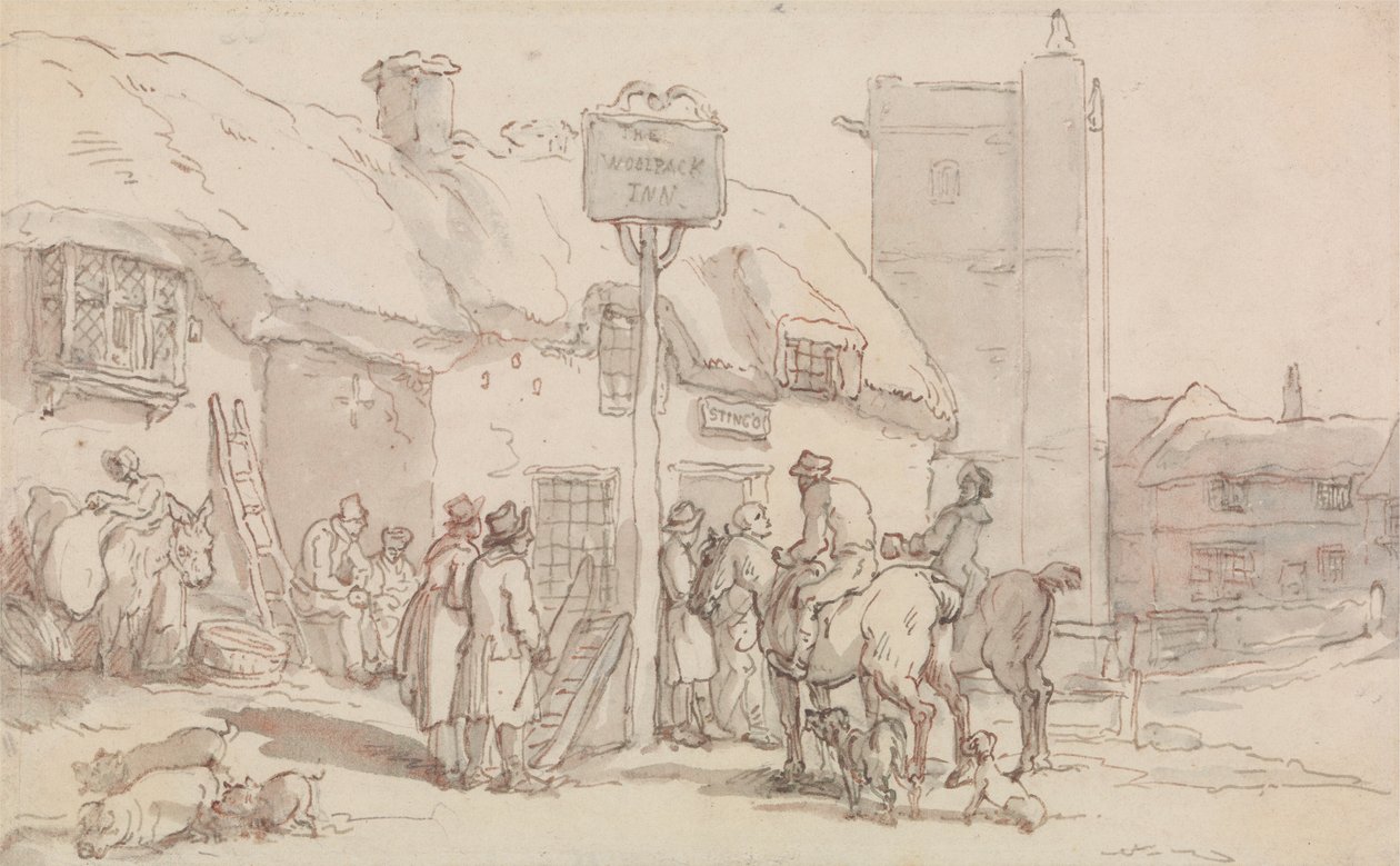 The Woolpack Inn av Thomas Rowlandson