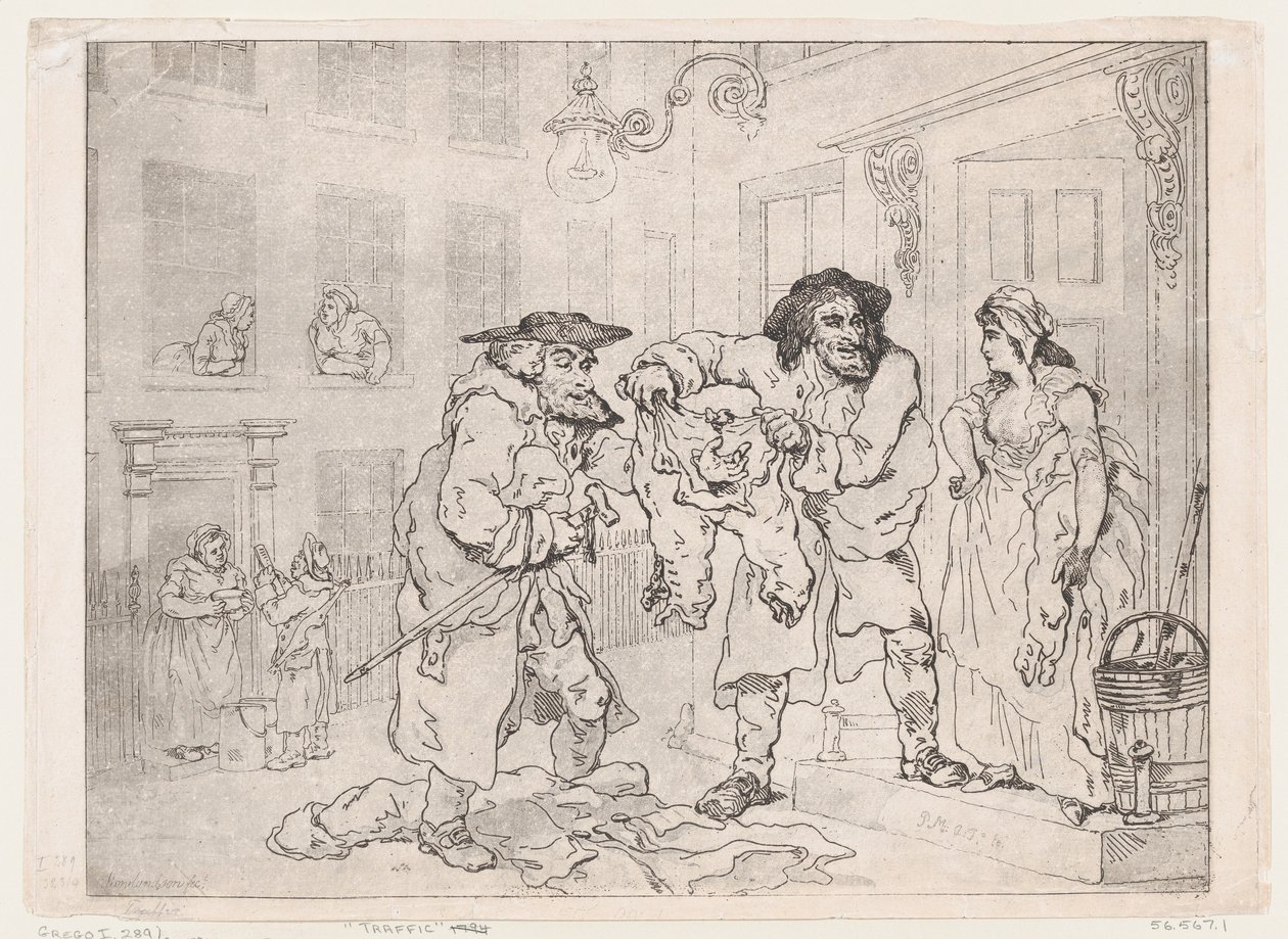 Trafikk, 1791., 1791. av Thomas Rowlandson