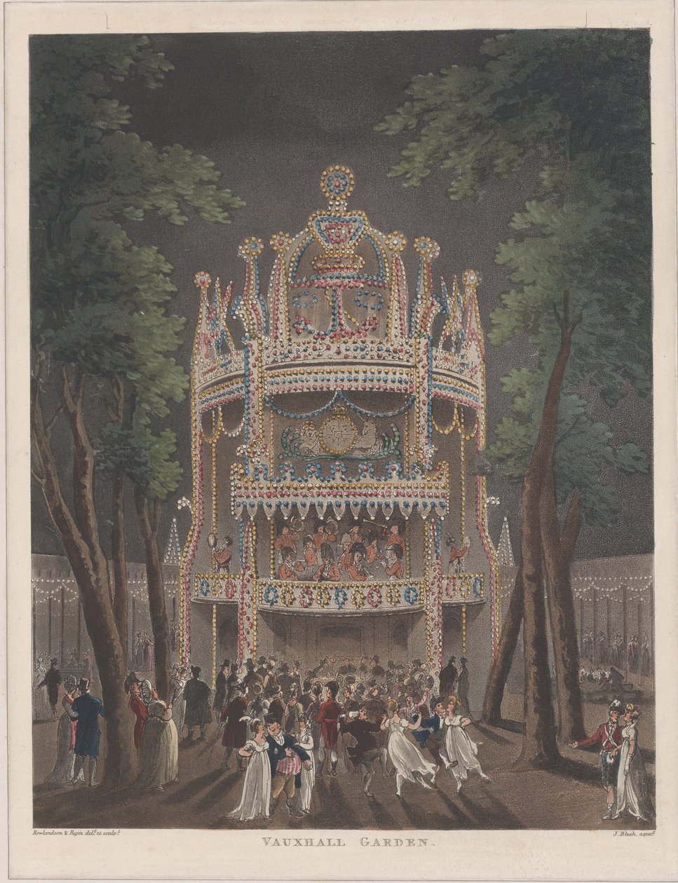 Vauxhall Garden, 1809., 1809 av Thomas Rowlandson