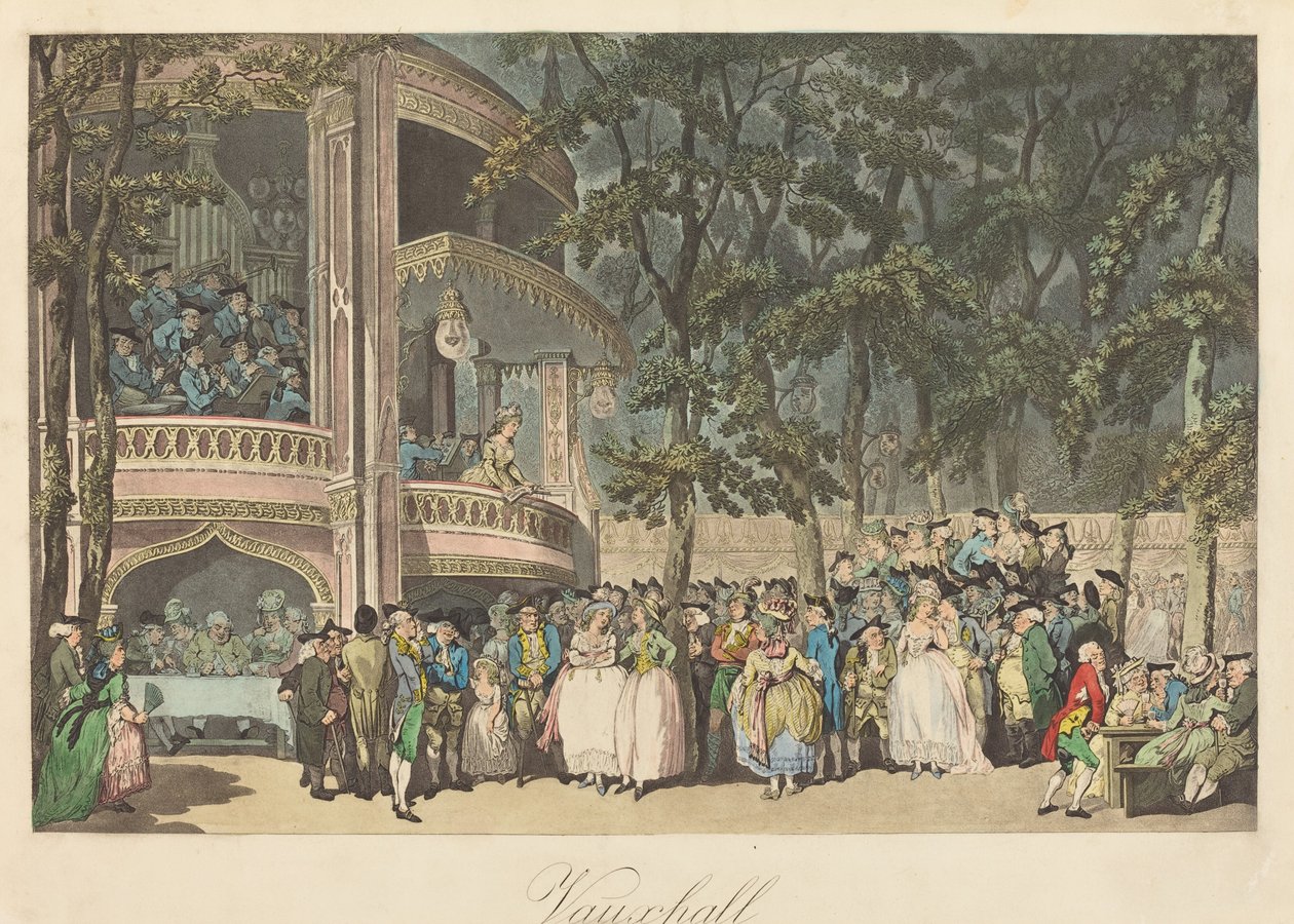 Vauxhall Gardens av Thomas Rowlandson