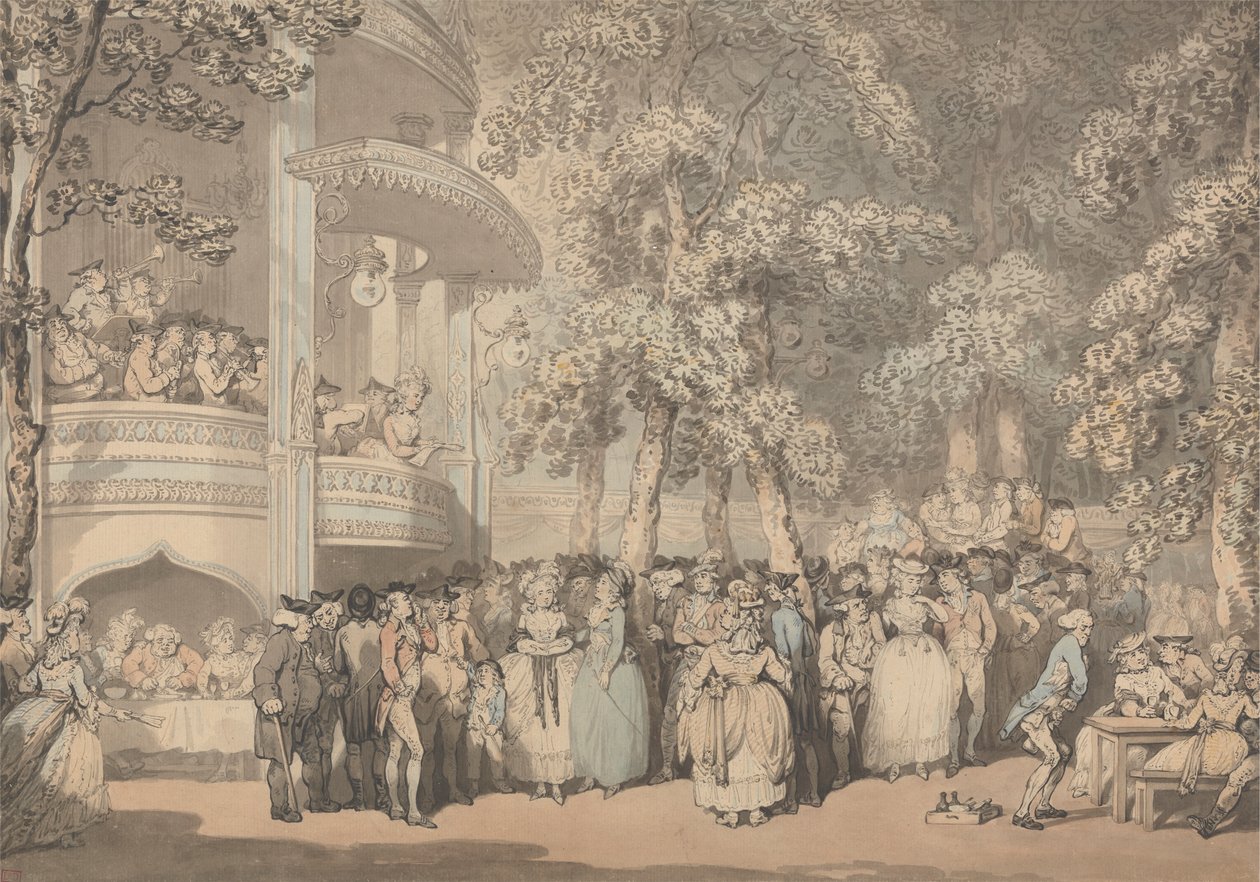Vauxhall Gardens av Thomas Rowlandson