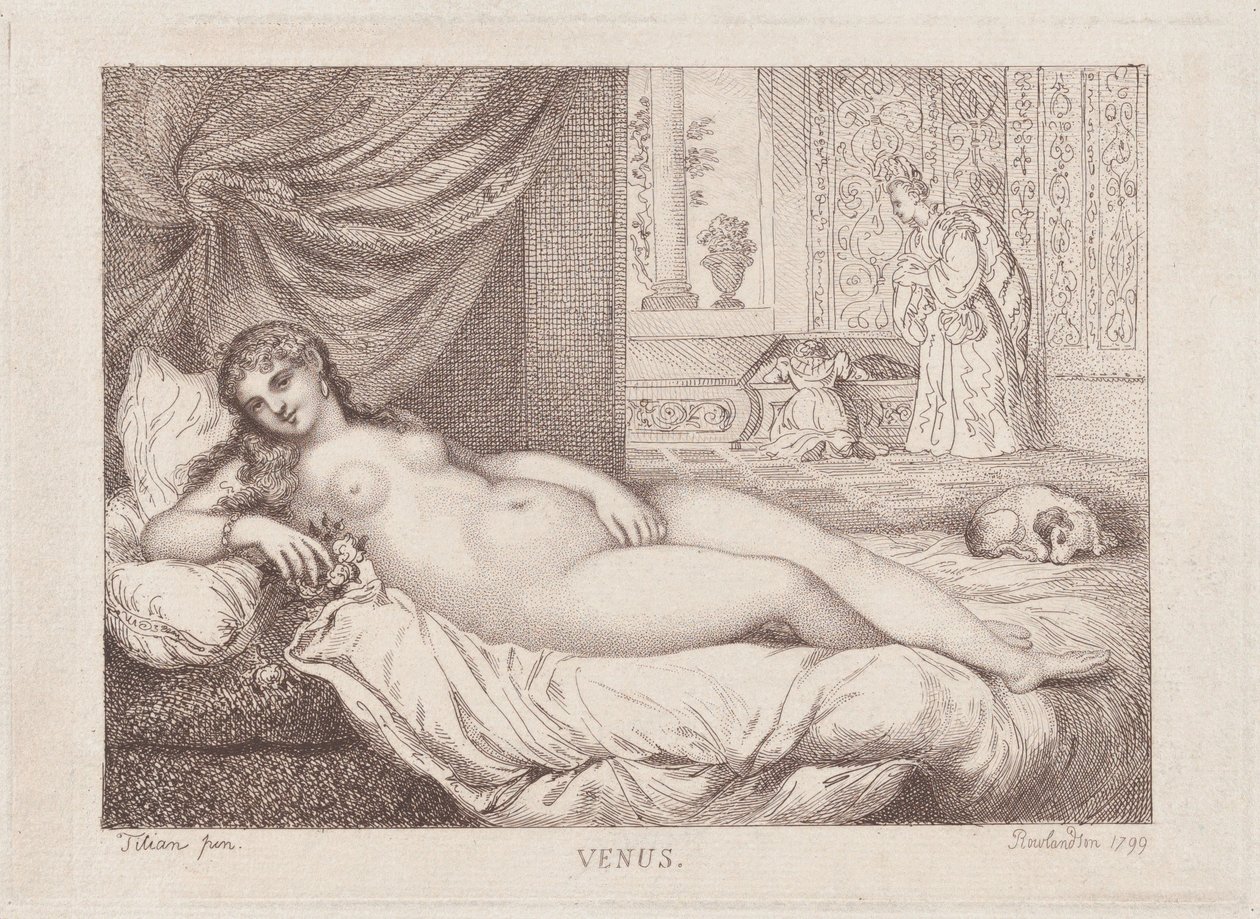 Venus av Urbino, 1799., 1799. av Thomas Rowlandson