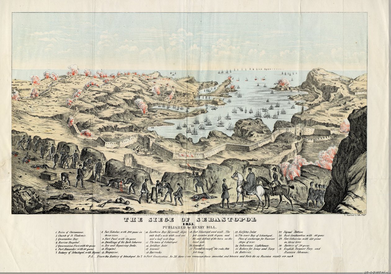 Beleiringen av Sevastopol, 1855 av Thomas S. Sinclair