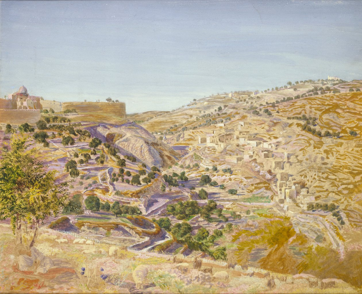 Utsikt over Jerusalem, 1854 av Thomas Seddon