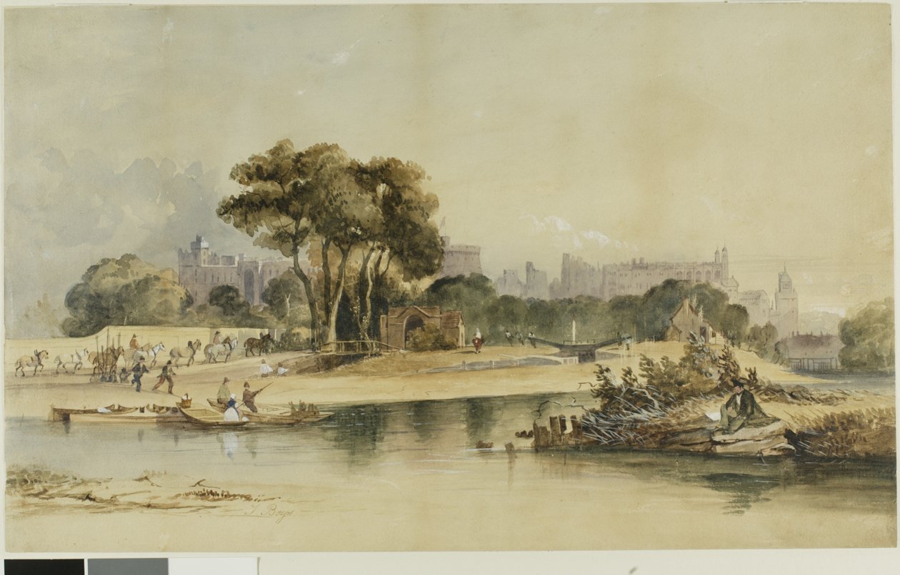 Omgivelsene til Windsor Castle av Thomas Shotter Boys