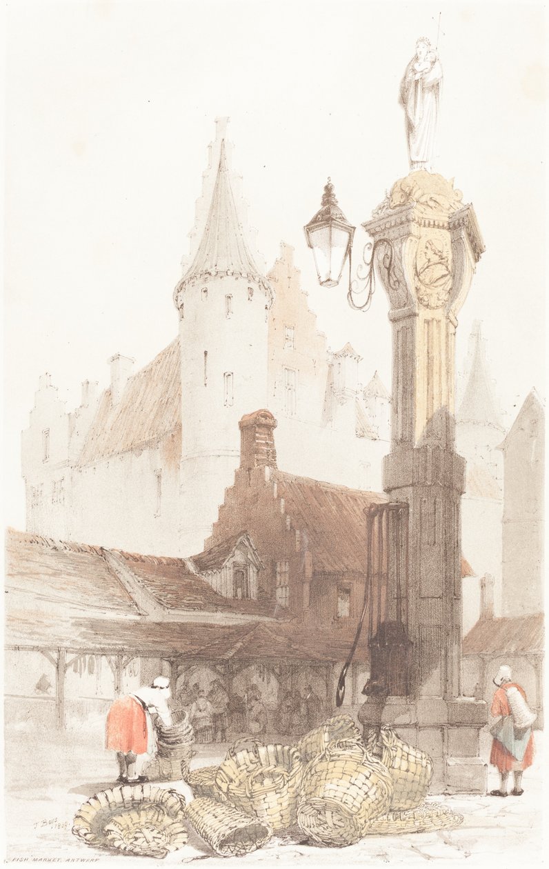 Fiskemarkedet, Antwerpen av Thomas Shotter Boys
