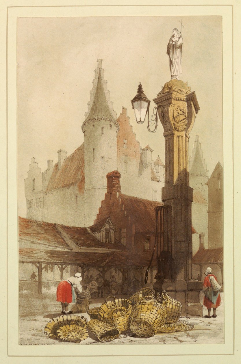 Fiskemarkedet, Antwerpen av Thomas Shotter Boys