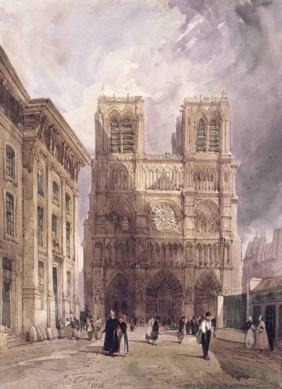 Katedralen i Notre Dame, Paris av Thomas Shotter Boys