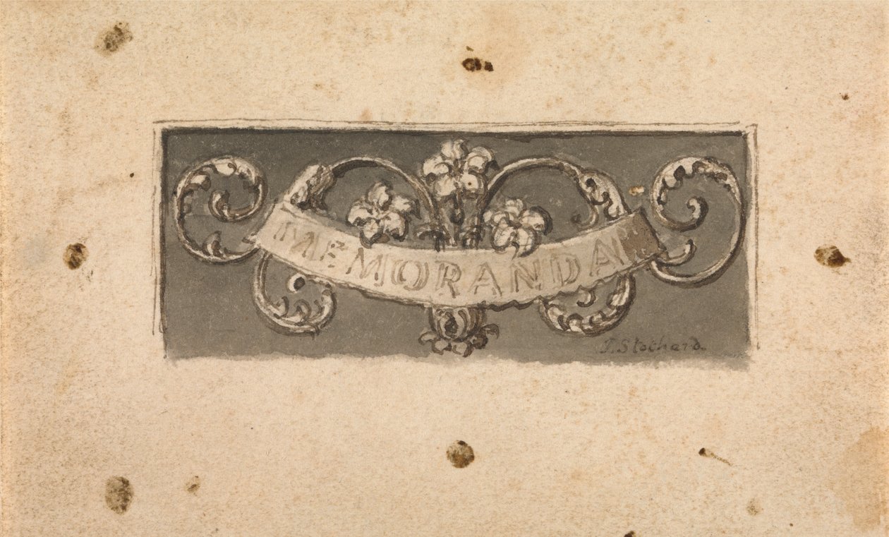 Memoranda av Thomas Stothard