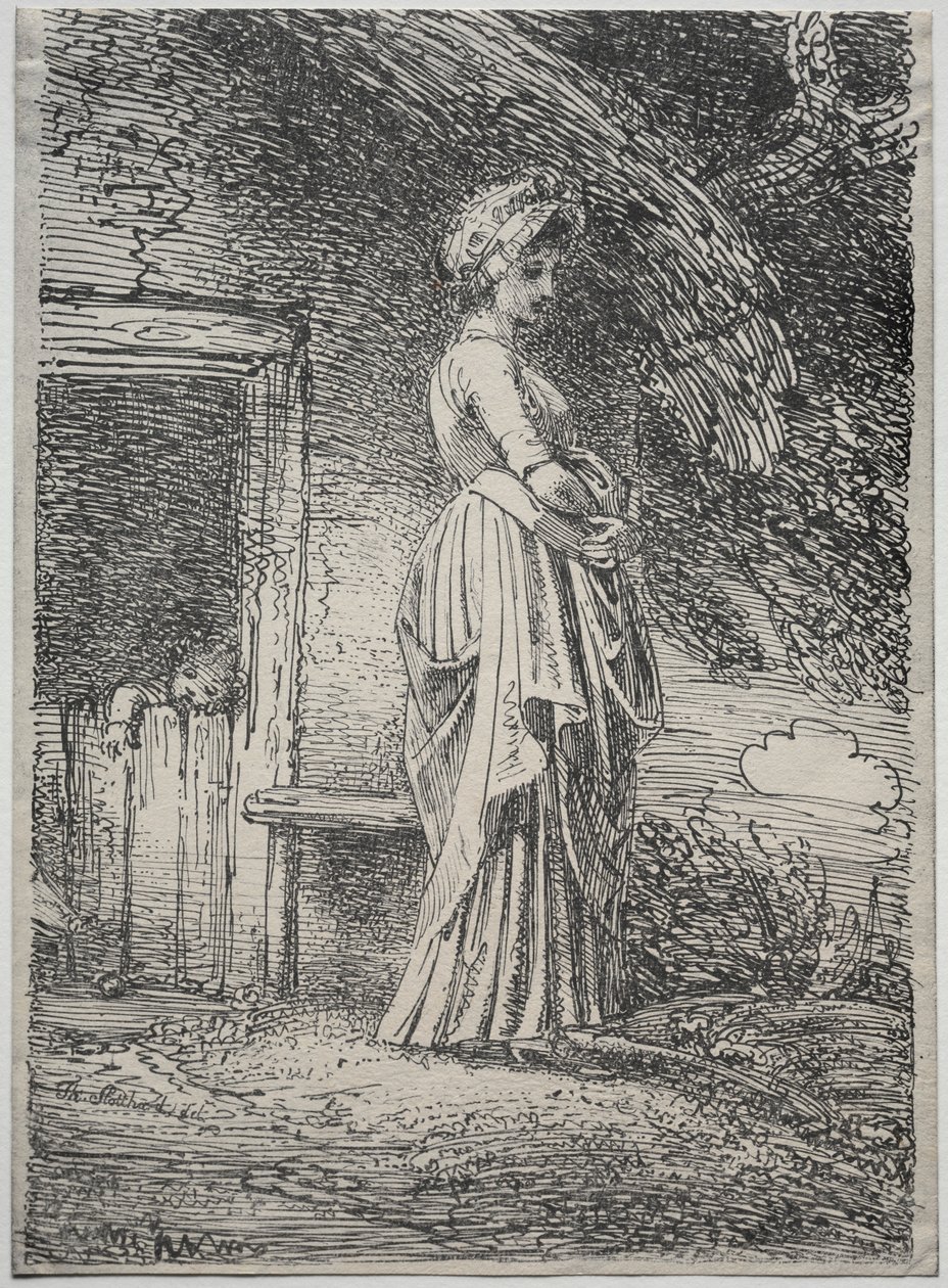 Prøver av polyautgrafi: The Lost Apple, 1803. av Thomas Stothard