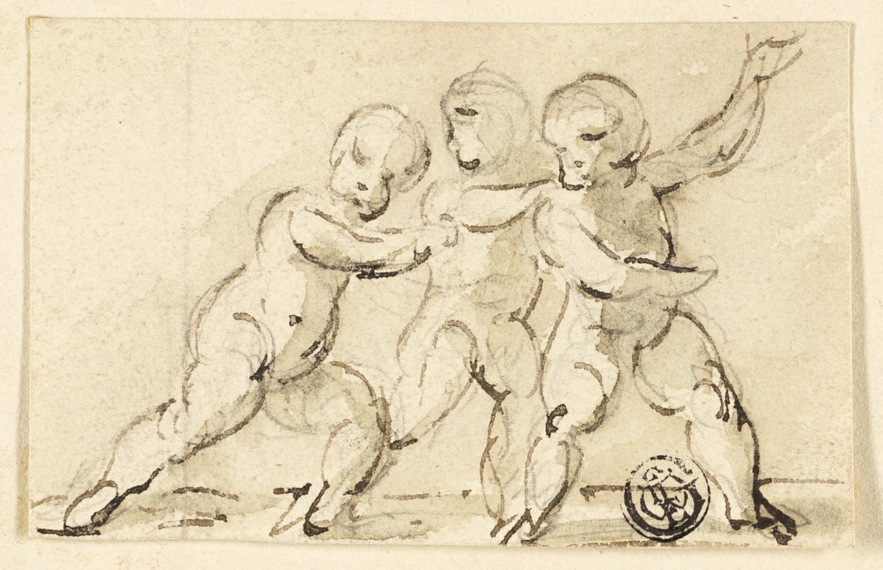 Tre Putti på spill av Thomas Stothard