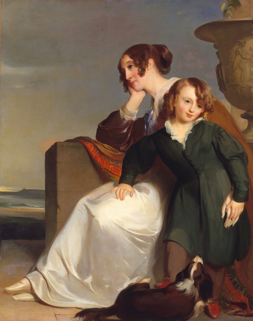 Mor og sønn, 1840. av Thomas Sully