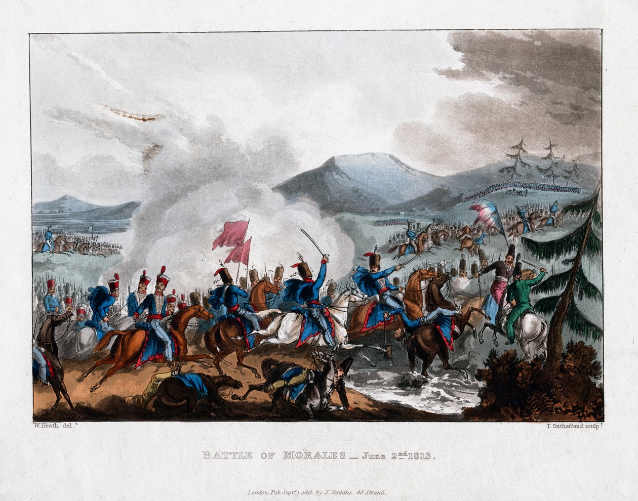 'Slaget ved Morales', 1813 1815. av Thomas Sutherland