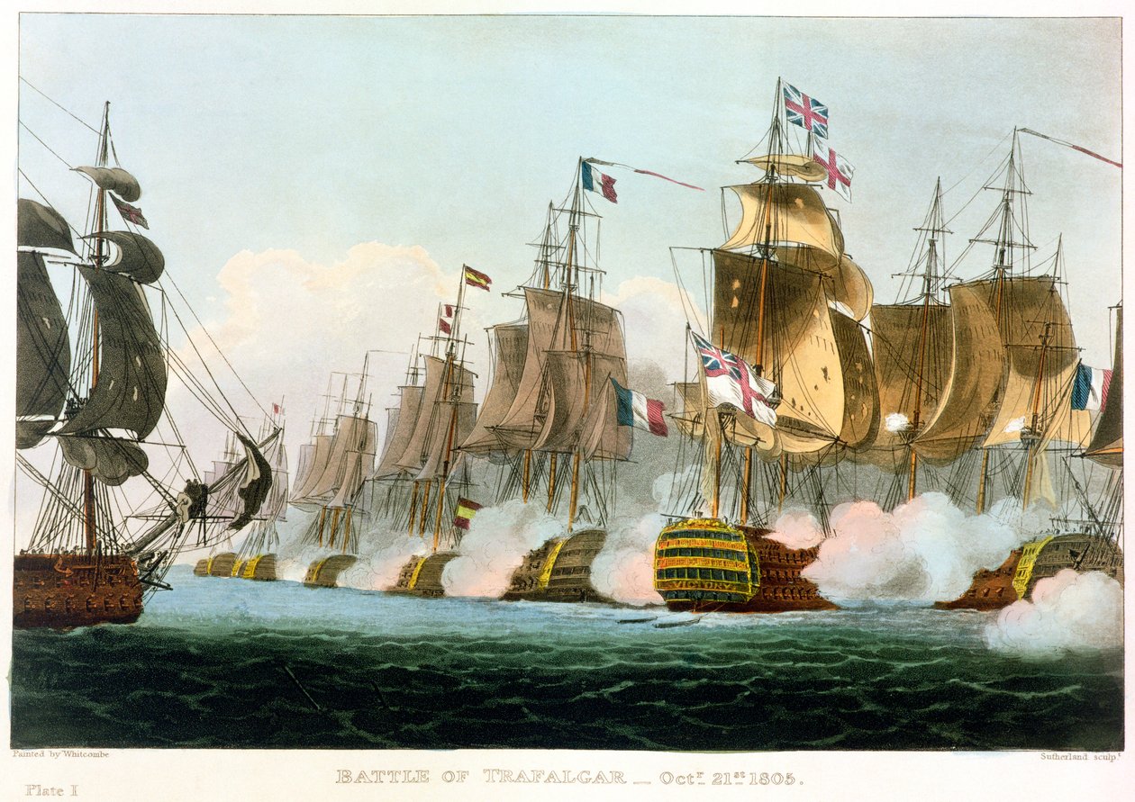 Slaget ved Trafalgar, 21. oktober 1805 1816 av Thomas Sutherland