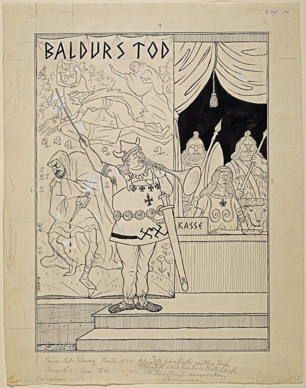 konkurranse for Oberammergau; Simplicissimus XXXV/8 av Thomas Theodor Heine