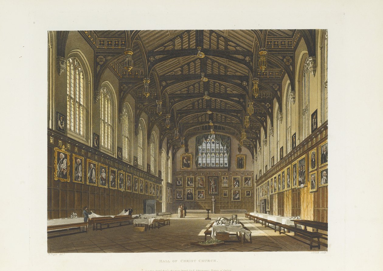 Hall of Christ Church, 1814 av Thomas Tomkins