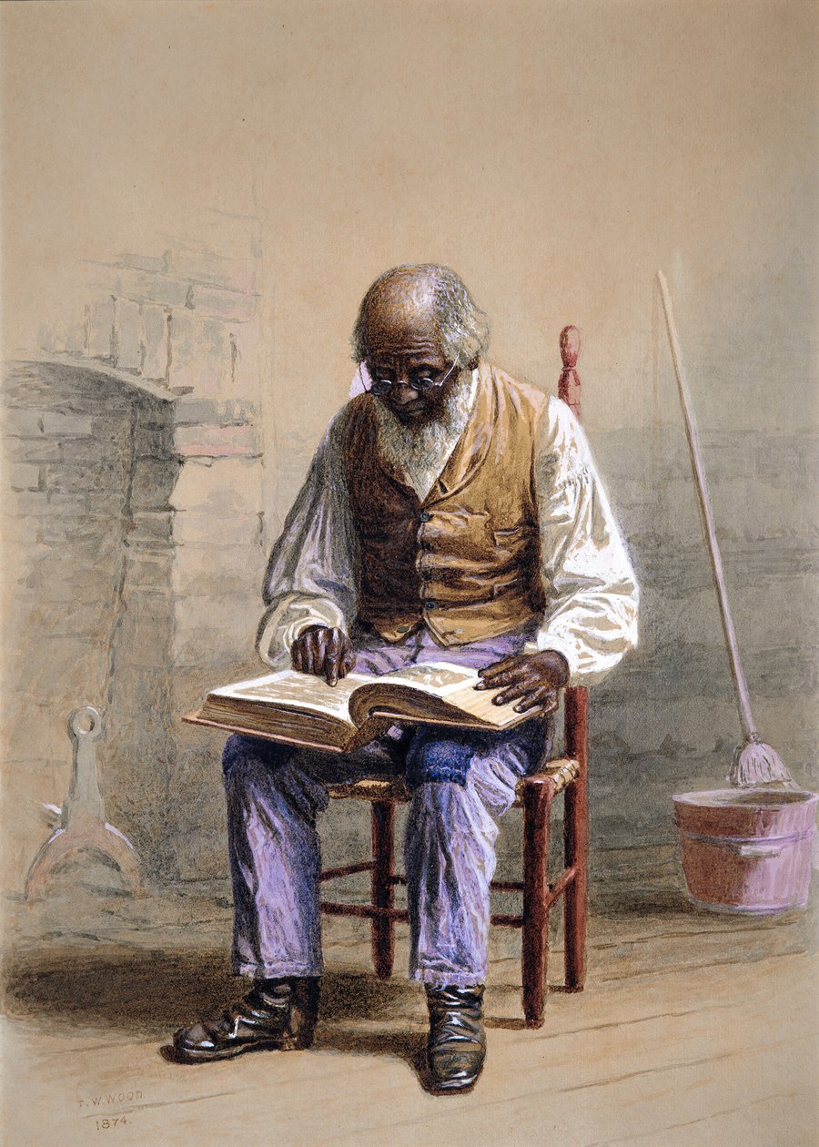 Lese Skriftene, 1874. av Thomas Waterman Wood
