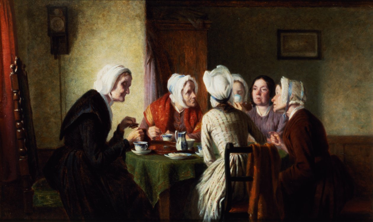 Village Gossips (olje) av Thomas Webster
