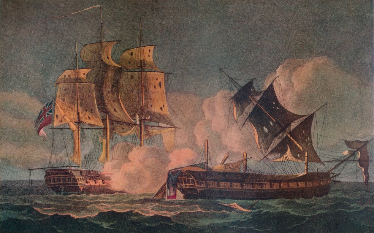 Capture of the Forte, c1800 av Thomas Whitcombe